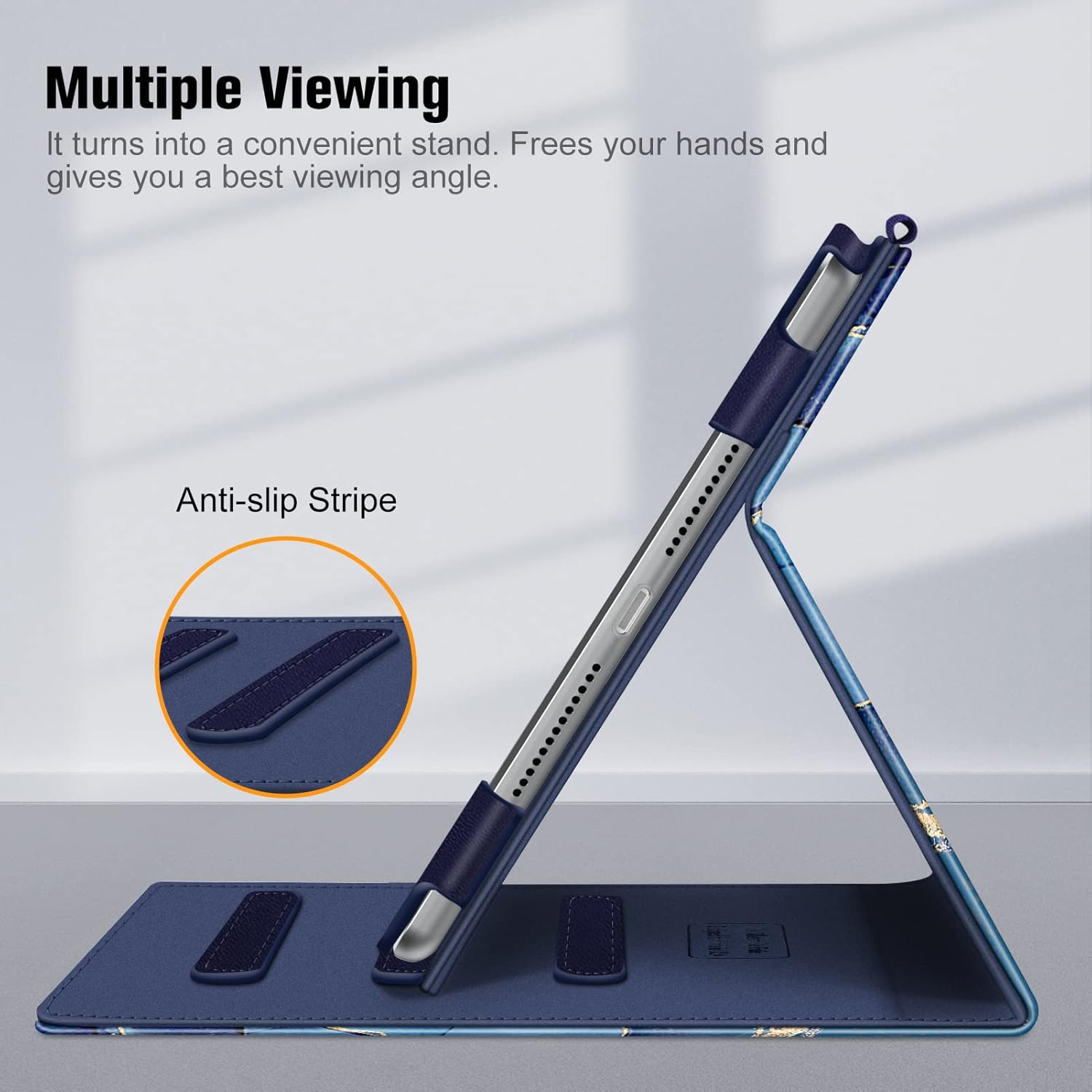 Fintie Case for iPad 9th / 8th / 7th Generation (2021/2020/2019) 10.2 Inch - [Corner Protection] Multi-Angle Viewing Stand Cover with Pocket & Pencil Holder, Auto Sleep Wake, Ocean Marble