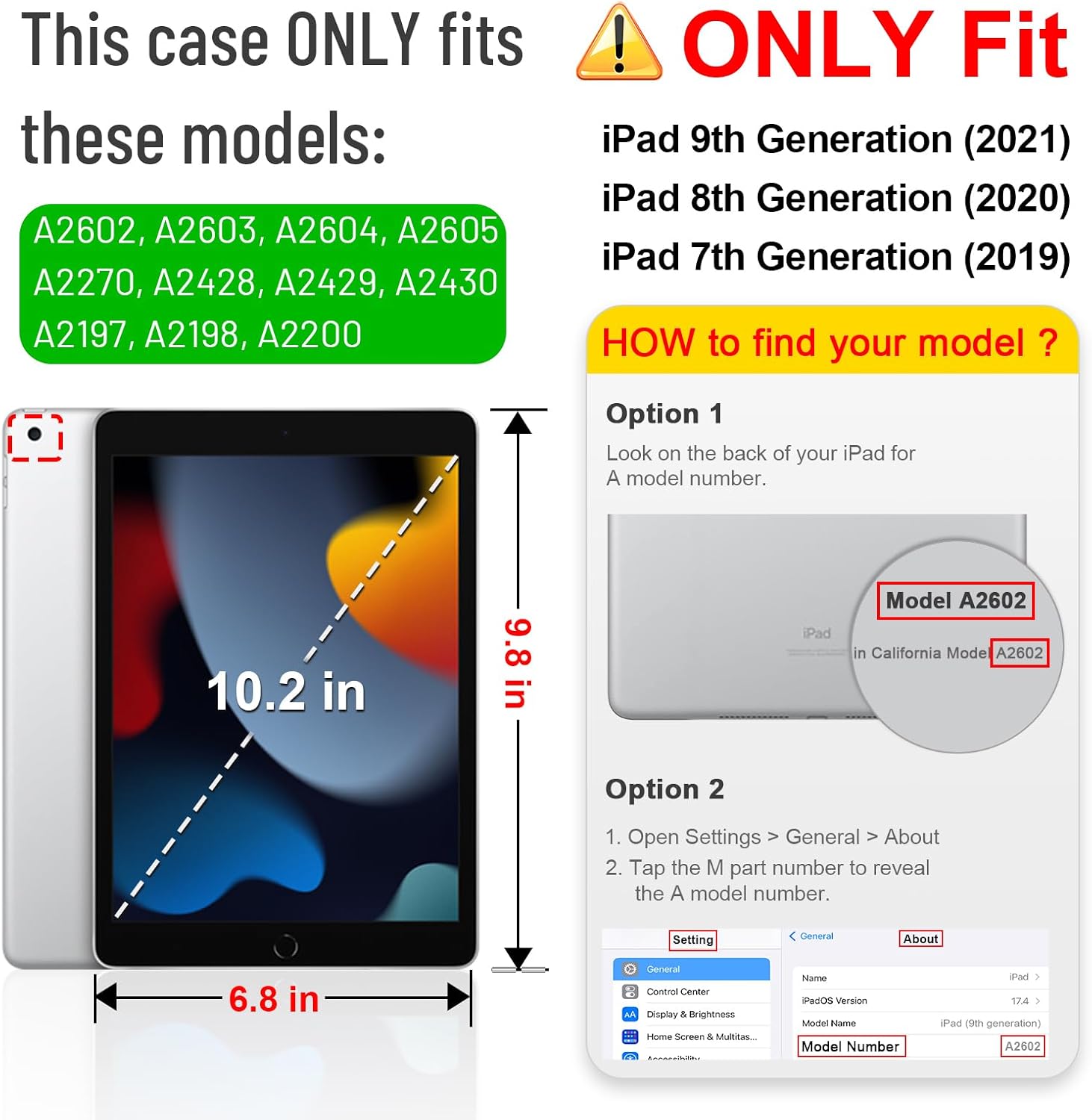 Fintie Case for iPad 9th / 8th / 7th Generation (2021/2020/2019) 10.2 Inch - [Corner Protection] Multi-Angle Viewing Stand Cover with Pocket & Pencil Holder, Auto Sleep Wake, Ocean Marble